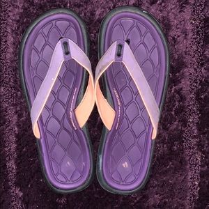Adidas Purple Supercloud Flip Flops/Sandals